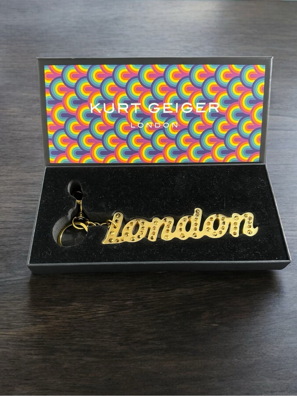 Kurt Geiger Gold London Bag Charm